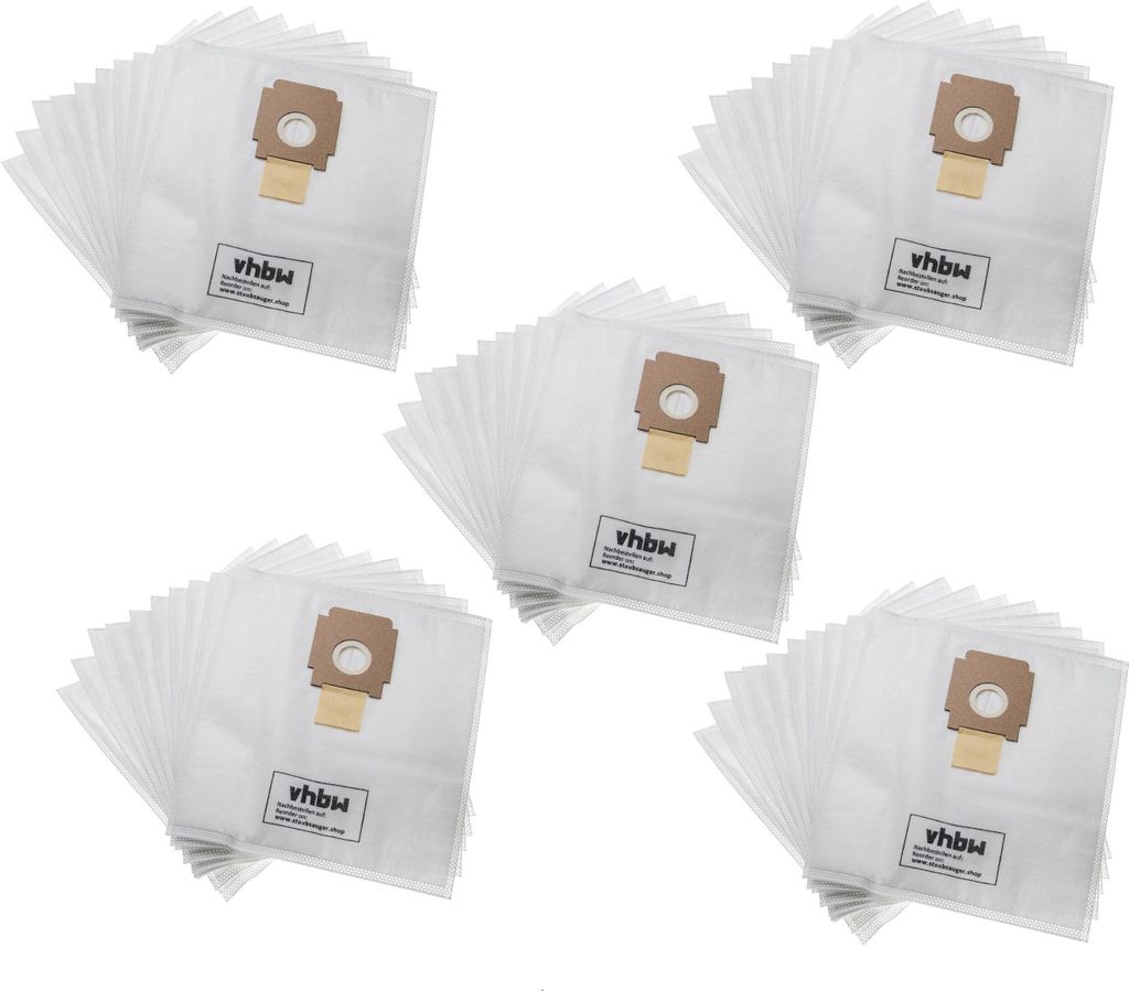 vhbw 50x Staubbeutel kompatibel mit Rowenta RO5030, RO5031, RO503111, RO503111410, RO506101410, RO5060, RO5061 Staubsauger - 33cm x 31cm Weiß