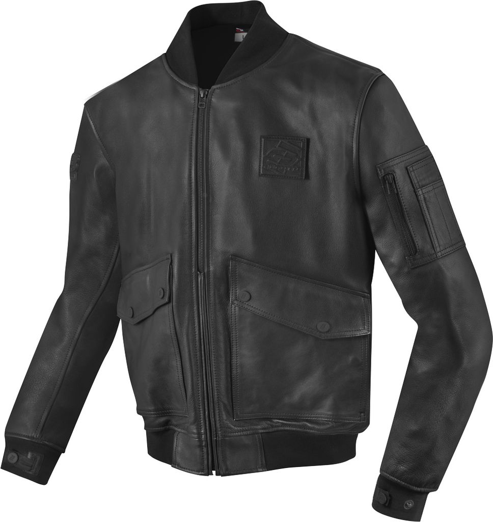Bogotto Daclan Motorrad Lederjacke, schwarz, XS