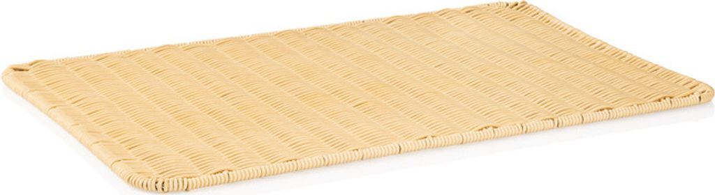 4x Auslagetablett hellbeige Gastro 60 x 30 cm, Polypropylen