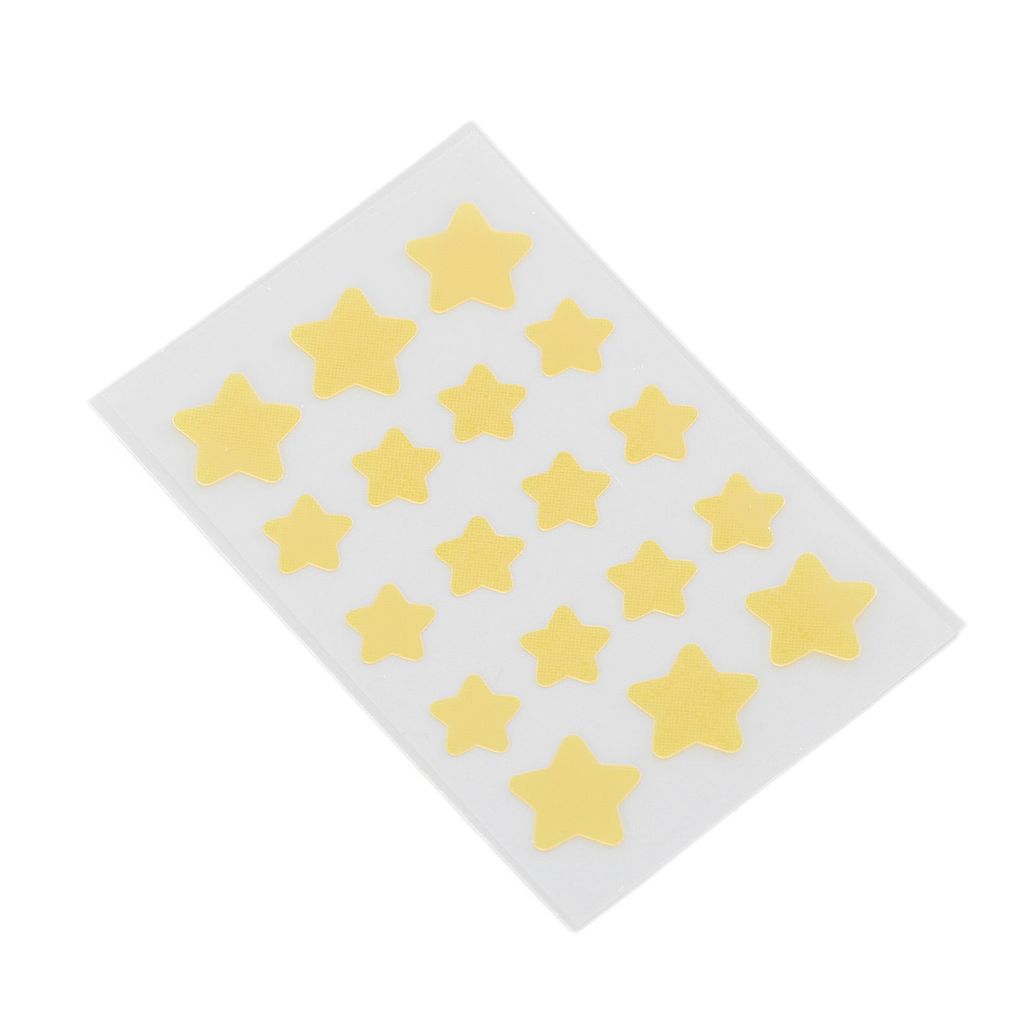 18 Pcs Akne Pickel Patch gelben Stern geformt Hydrokolloid Blemishes Patches Pickel Heilung Aufkleber