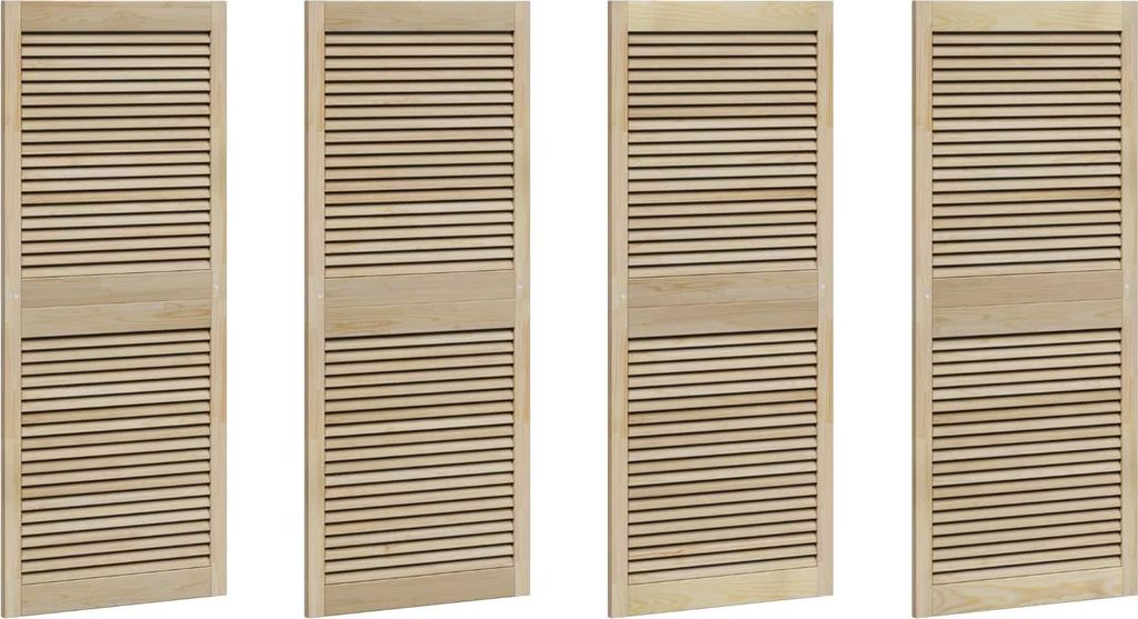 Schranktür mit Tür 4 pcs Natur 140,5 x 2,1 x 59,5 cm
