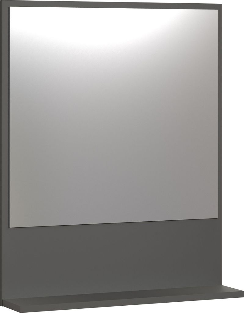 trendteam Bad Spiegel Pure Bliss Anthrazit Melamin B/H/T ca. 60/74/14 cm