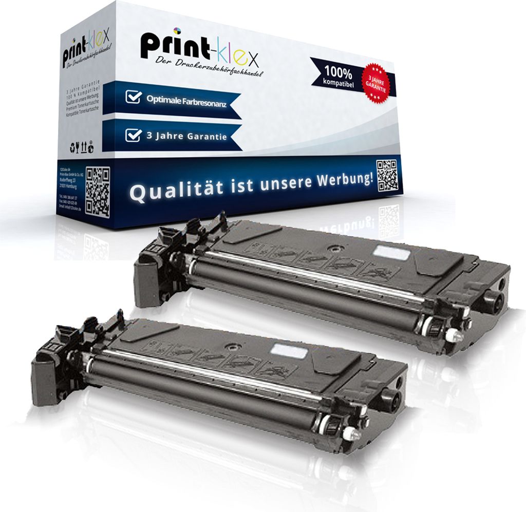 2x Kompatible Tonerkartuschen für Xerox WC M20 WC M20I 106R01048 Doppelpack Schwarz Black - Office Light Serie