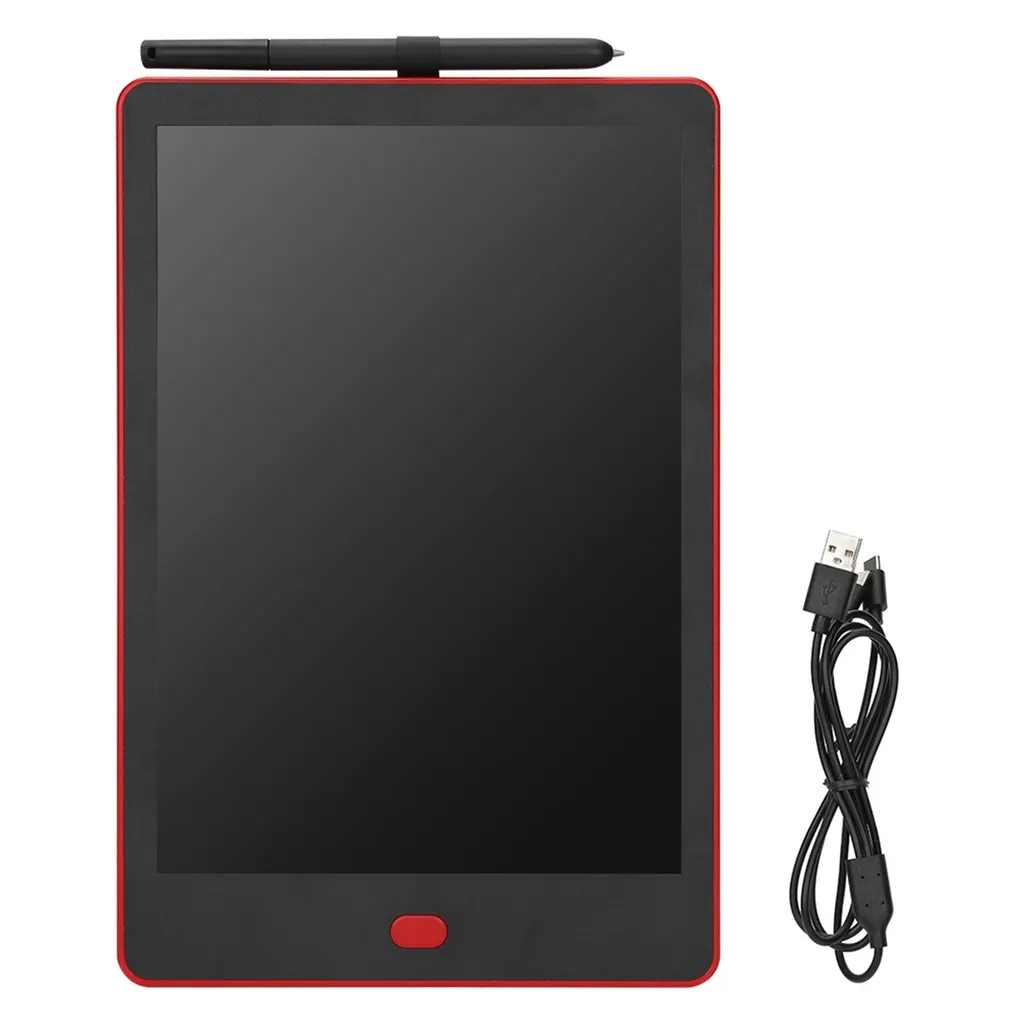 Tablette à dessin LED et LCD rouge pour peinture et écriture créative
