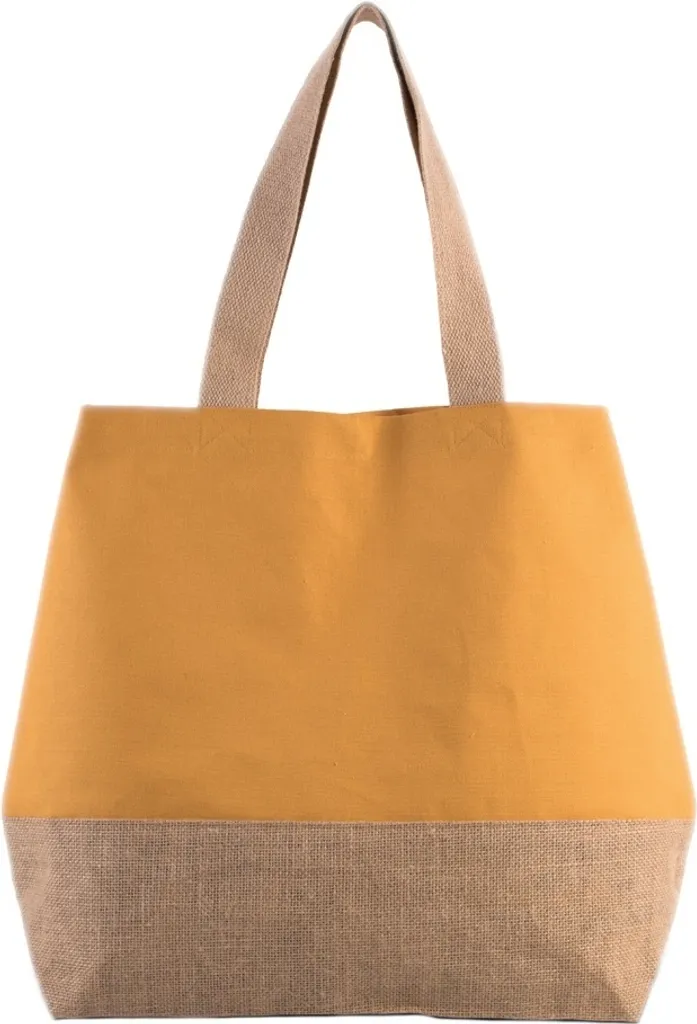 Kimood PC3812 Shopper Iuta Giallo Curcuma | Design Naturale