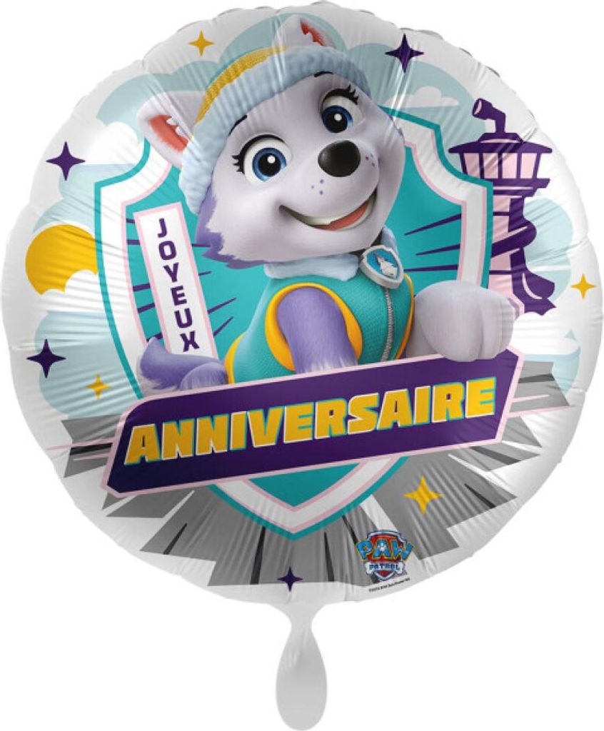 Paw Patrol Snow Cool Joyeux Anniversaire Folienballon 43 cm