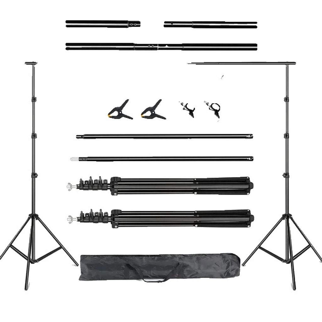 Hintergrundstützsystem, verstellbare Höhe, kompakte Tragetasche, 2Mx3M-g, Flexibel ohne Sandsack-a