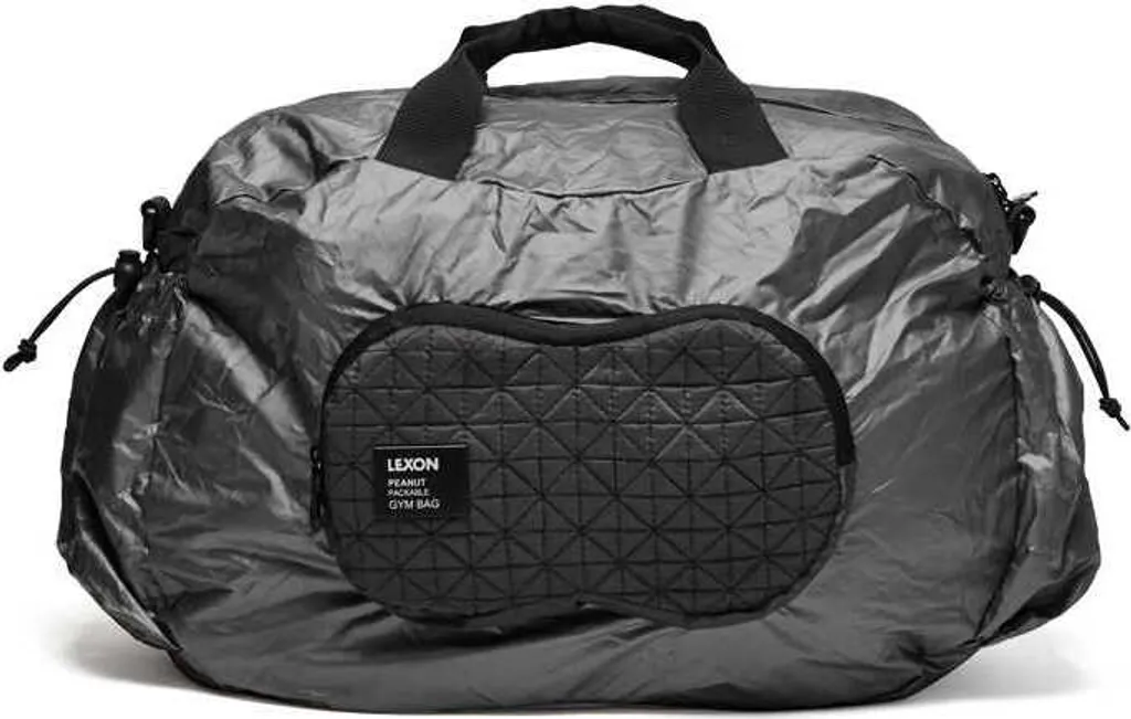 Sac de sport Lexon Saco Peanut Gun Metal - Sac polochon pliable et léger