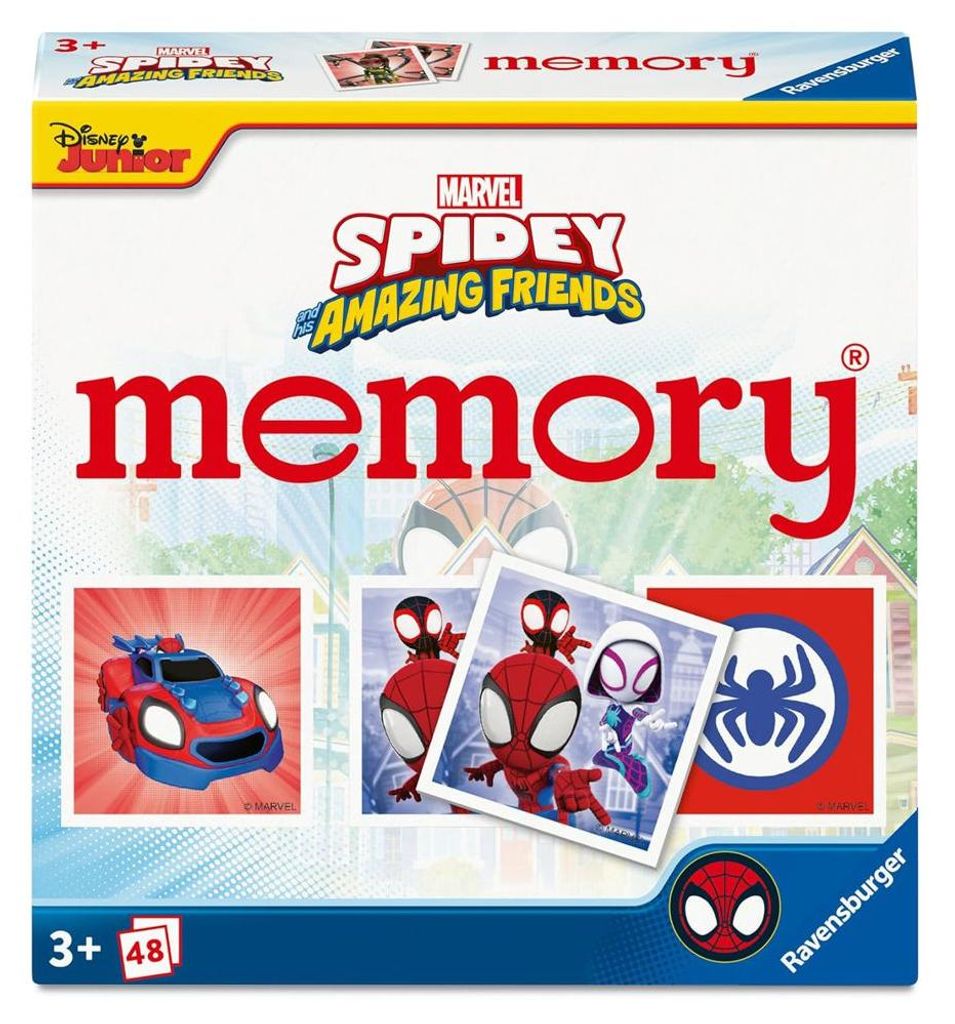 Mini Memory® | 48 cartes illustrées | Spidey | Jeu de Image du produit 