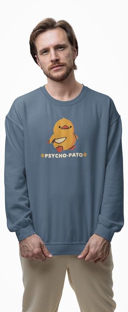 D&B Design Uni Pullover SWEB00023 Spycho Pato IndigoBlau-Größe L