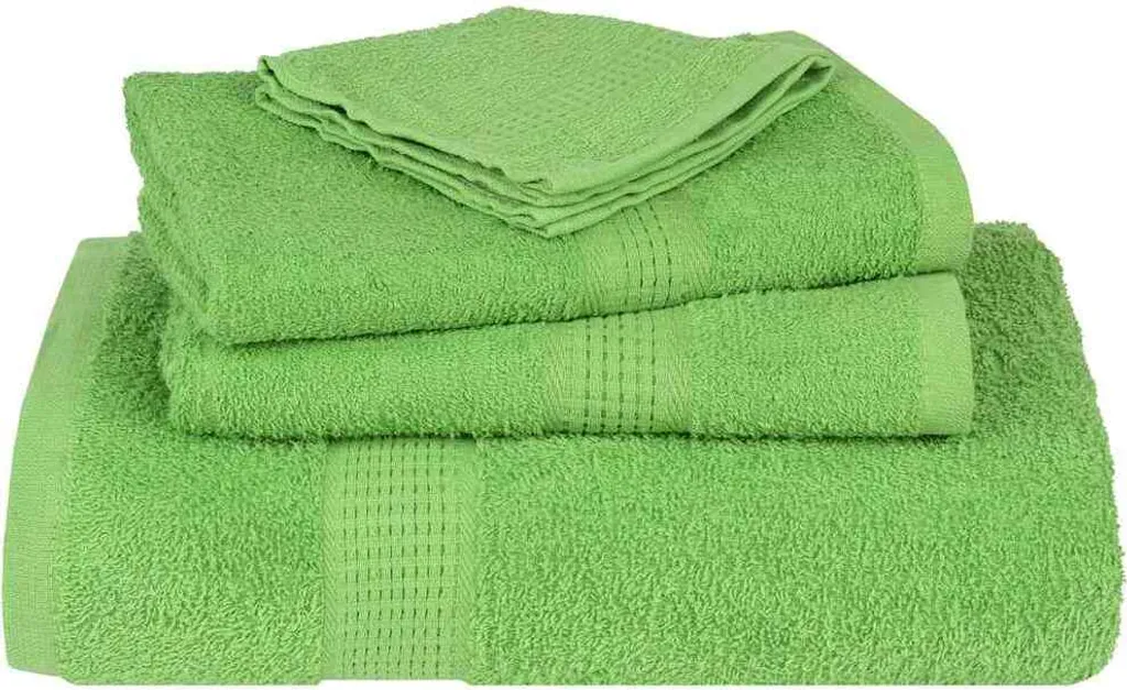 Luxury Sauna Experience: Set 2 Teli Verde Mela in Cotone 80x200 - 4