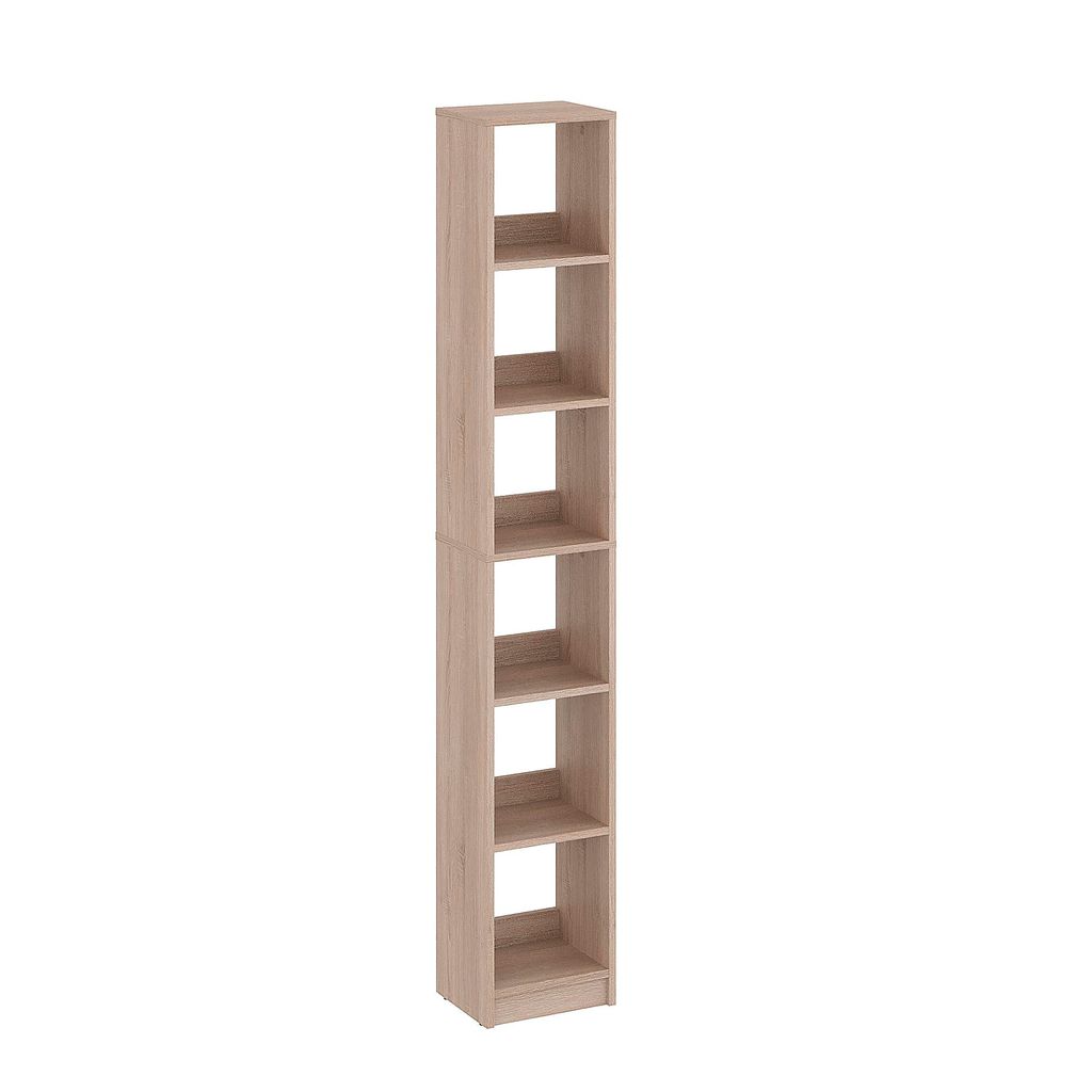 KOMTO Bücherregal Sonoma Eiche – Schmales Regal 30 cm Produktbild 