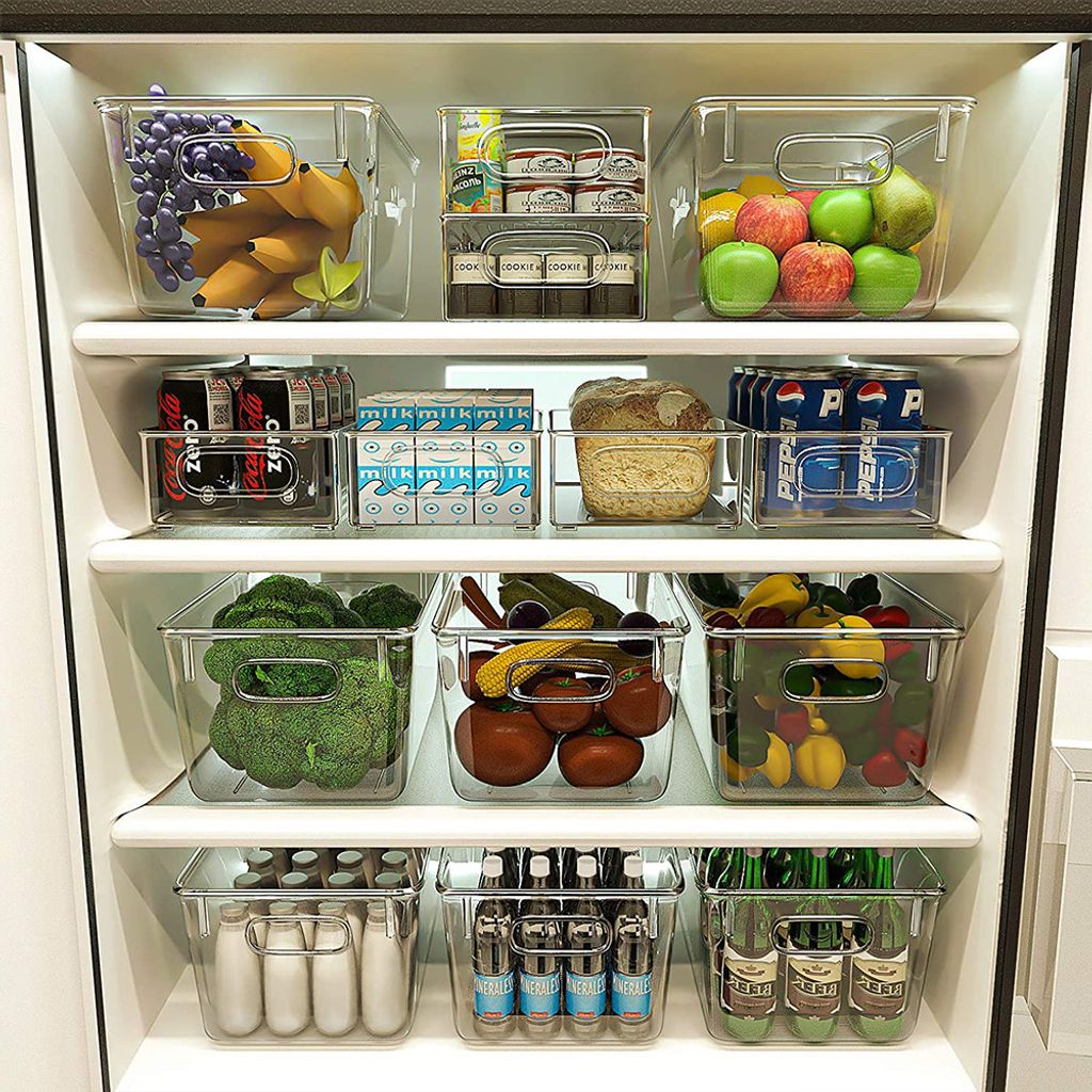 Küchenutensilien & Gadgets Küchen-Kühlschrank-Zubehör – Kühlschrank-Aufbewahrungsbox  mit Schubladenbox für Lebensmittel Obst Gemüse Getränke Küche Organizer – 1  x Kühlschrank : : Küche, Haushalt & Wohnen