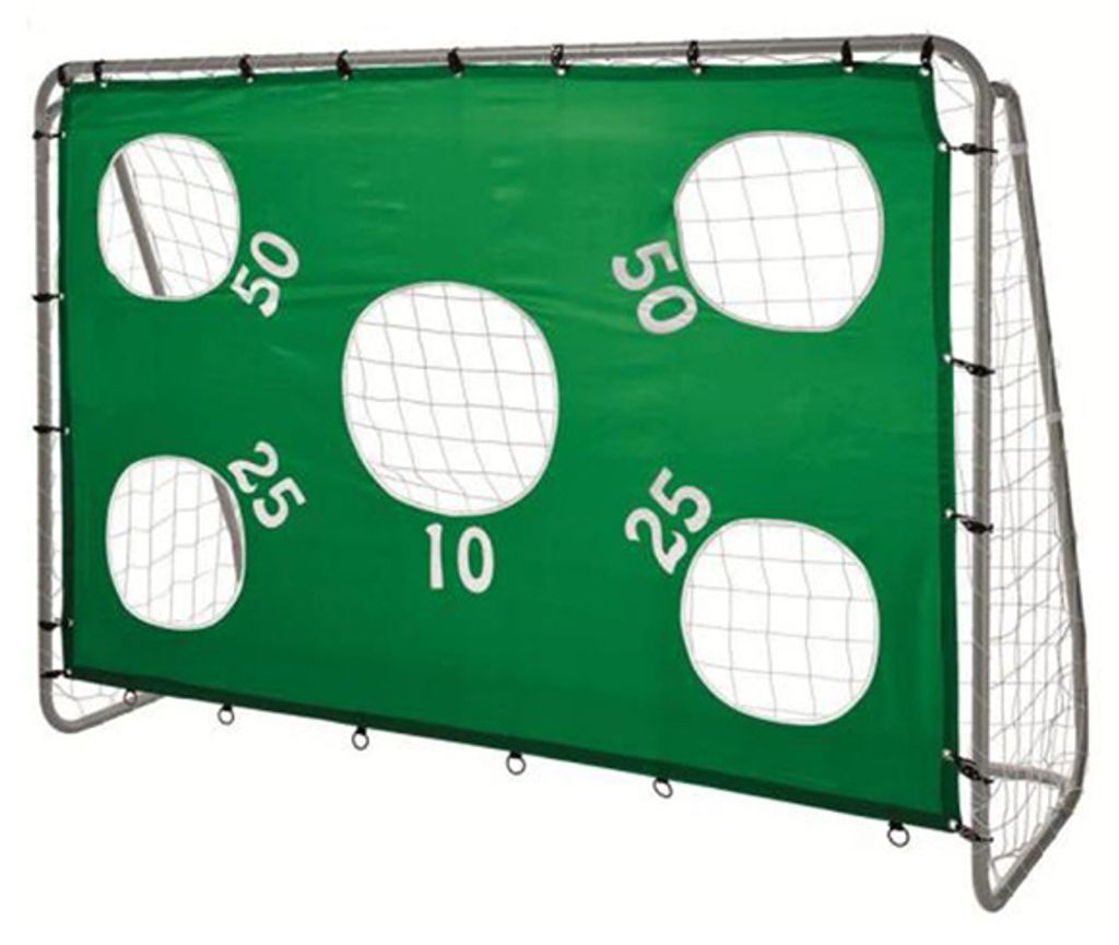 Fußballtor 2in1 Tor mit Dem Netz und Trainingspanel 215x150cm Torwand 