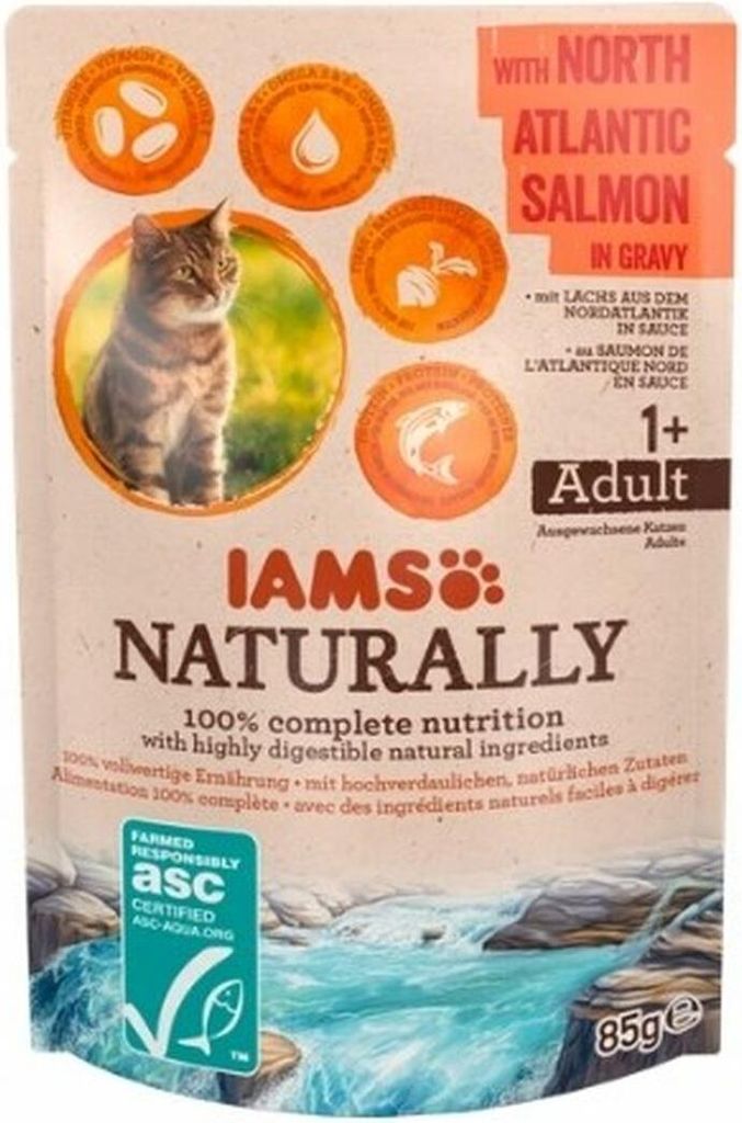 IAMS 135175, Adult, jede Rasse, Lachs, 85 g Produktbild 
