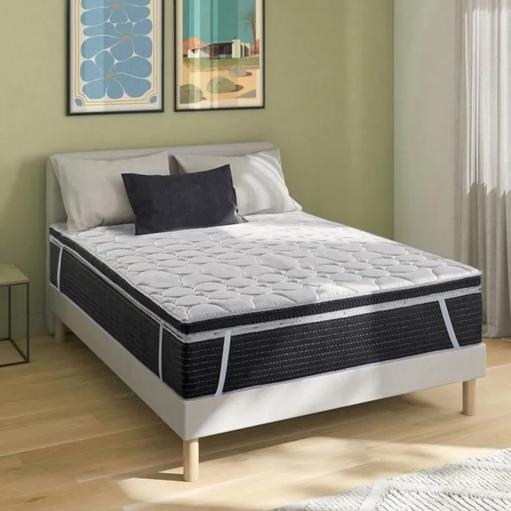 Surmatelas 140x190cm DEKO DREAM 7cm en Microfibres Douces pour Lit - 3