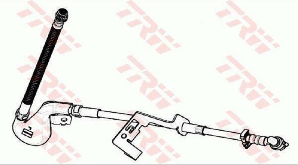 TRW PHD1133 Bremsschlauch passend für PEUGEOT 407 SW (6E) 407 (6D) 407 Coupe (6C) für CITROËN C5 III Kombi (RW)