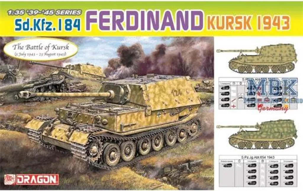 Réplique Fidèle Ferdinand Sd.Kfz.184 Dragon 6726 pour Modélistes 1/35