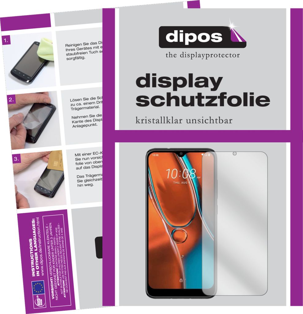 5x Schutzfolie für HTC Wildfire E2 Display Folie klar Displayschutzfolie