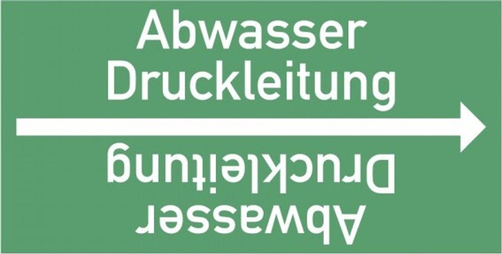 Dreifke Rohrleitungsband Abwasser Druckleitung, DIN 2403, ab Ø 15mm, grün/we...