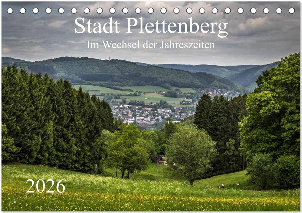 Stadt Plettenberg (Tischkalender 2026 DIN A5 quer), CALVENDO Monatskalender