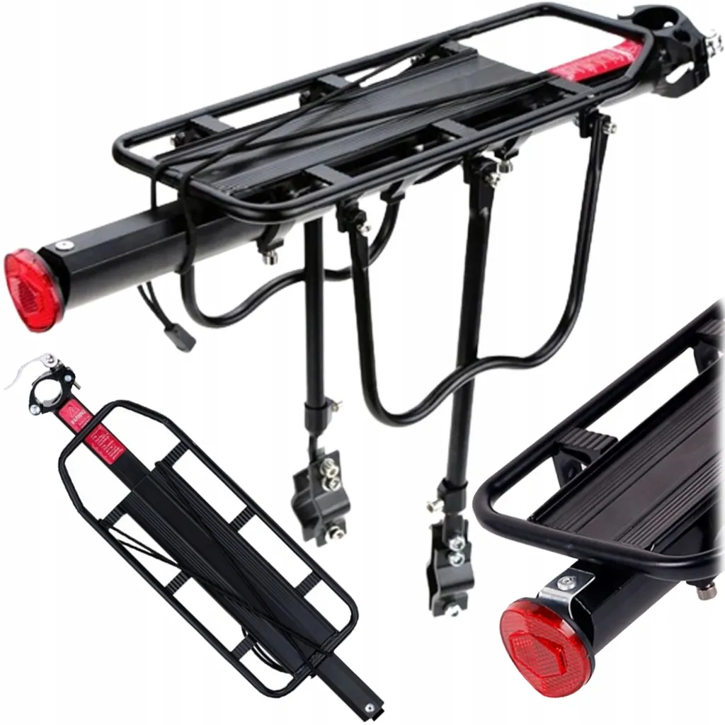 Portapacchi Bici Posteriore 50Kg Alluminio Universale | Robusto e Sicuro