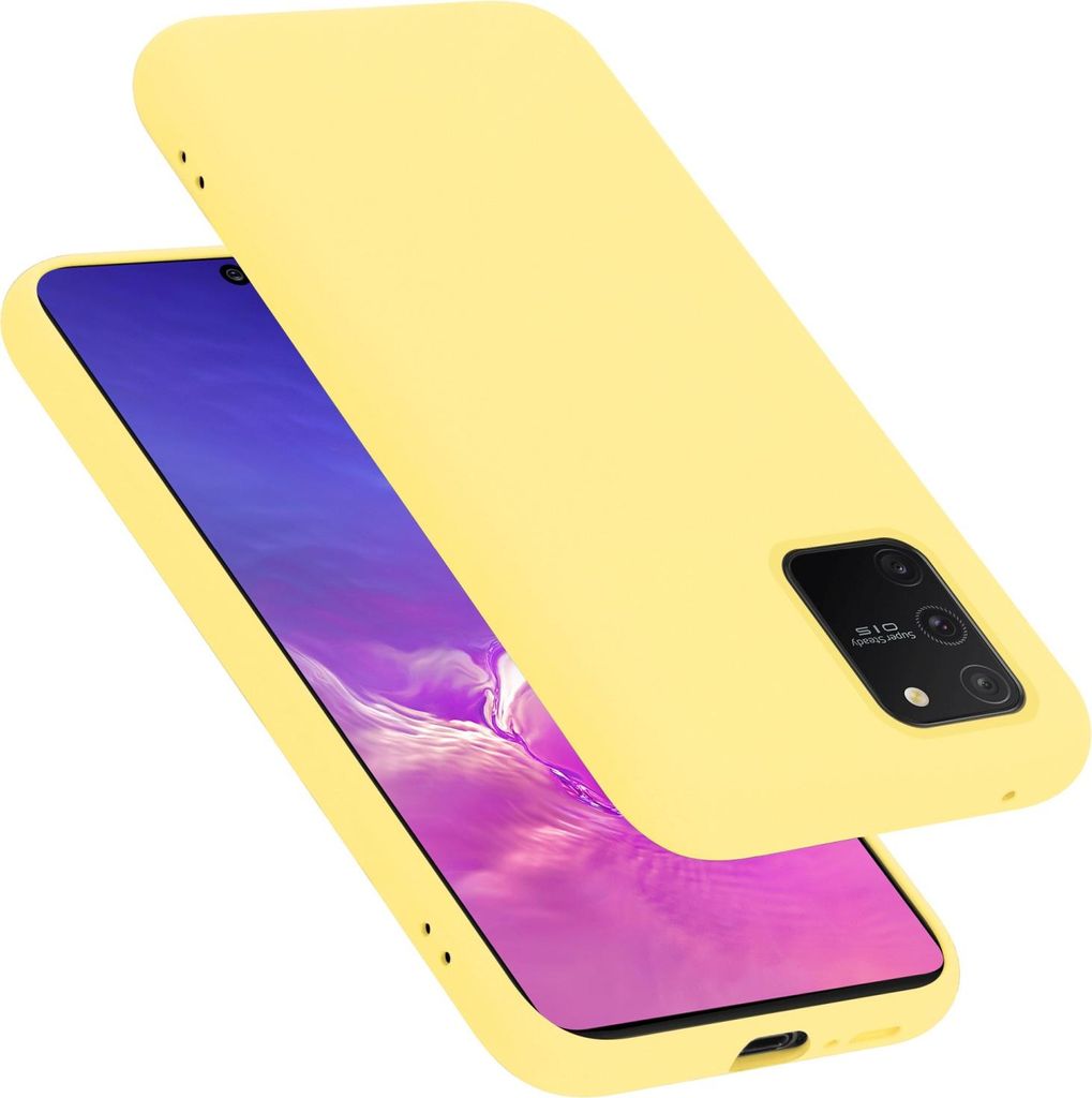 Cadorabo Schutzhülle für Samsung Galaxy A91 / S10 LITE / M80s Hülle in Gelb Handyhülle Case Cover TPU Etui
