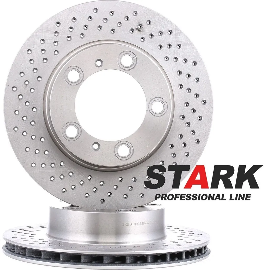 Disque de frein ventilé STARK pour Porsche 987, haute teneur carbone