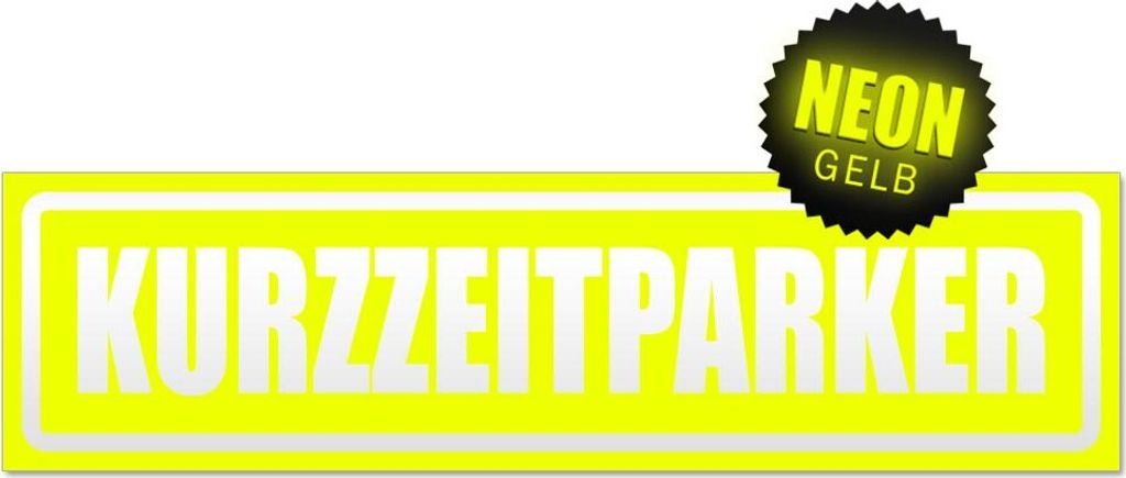 Kurzzeitparker invertiert Magnetschild Schild magnetisch