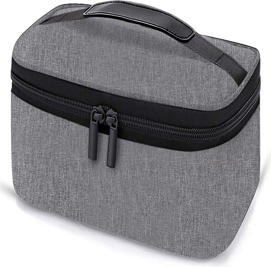 Kühltasche Klein, 3,5L Lunchtasche Lunchbag Wasserdicht Leicht Picknicktasche Lunch Isoliertasche Thermotasche für Arbeit und Schule, Grau