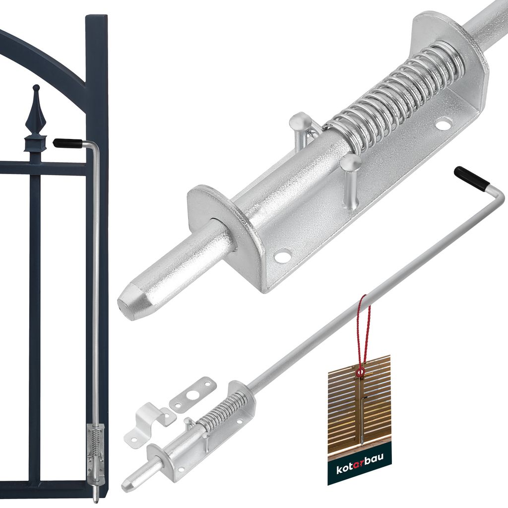 KOTARBAU® Torriegel 800 mm Federriegel Bodenschieber für Produktbild 