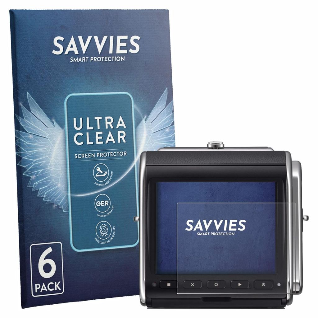 6x Für Hasselblad 907X & CFV 100C Schutzfolie Savvies Displayschutz Display Schutz Folie Klar Transparent