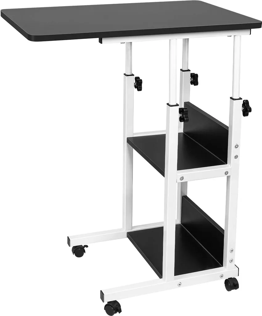 Support ordinateur portable pour canapé réglable et mobile coloris noir