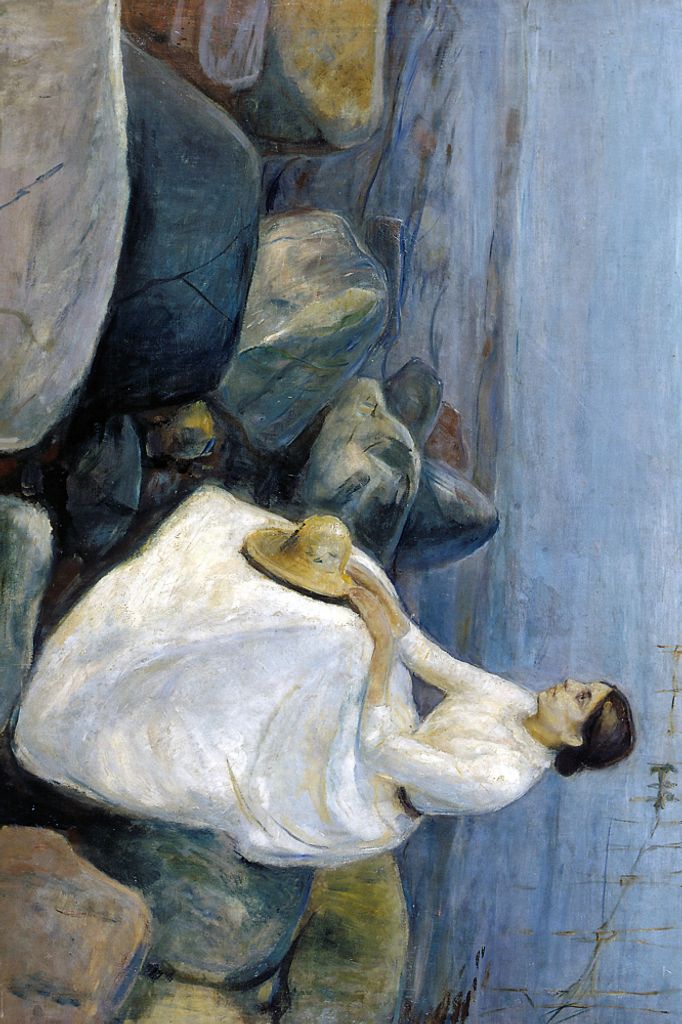 Edvard Munch Kunstdruck Bild - Inger Am Strand, Sommernacht, 1889 (120 x 180 cm)
