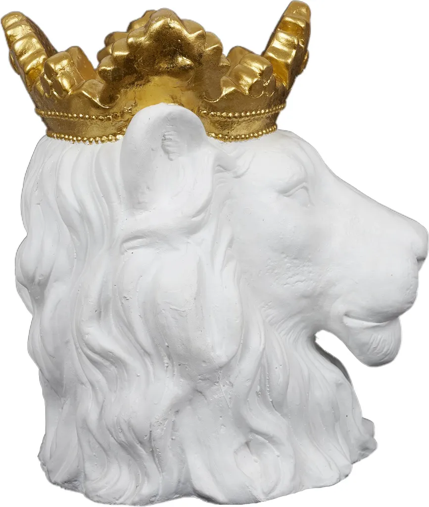 Cache-pot lion blanc original D16cm - Brisez la monotonie