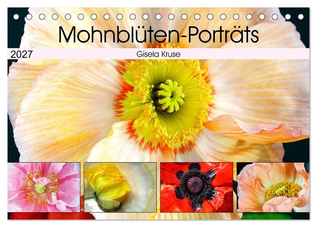 Mohnblüten-Porträts (Tischkalender 2027 DIN A5 quer), CALVENDO Monatskalender