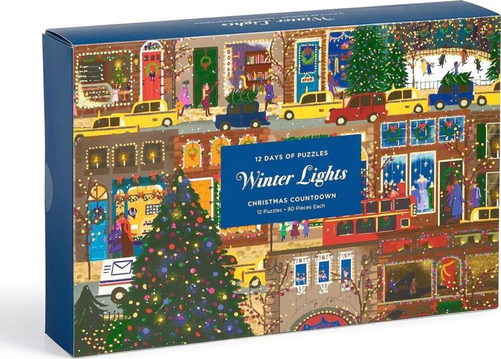 Joy Laforme Winter Lights 12 Days of Puzzles Holiday Countdown