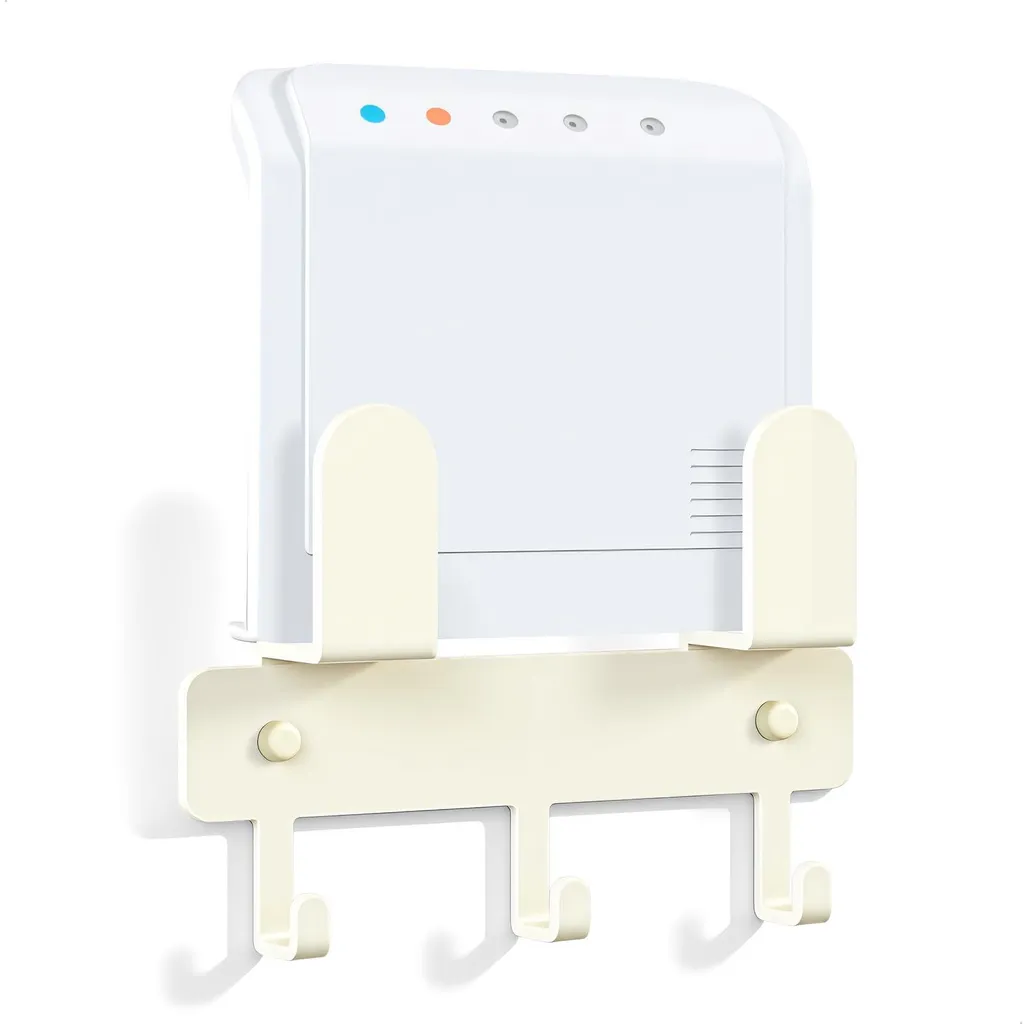 Étagère pour routeur Wi-Fi : fini les câbles apparents sans percer le mur