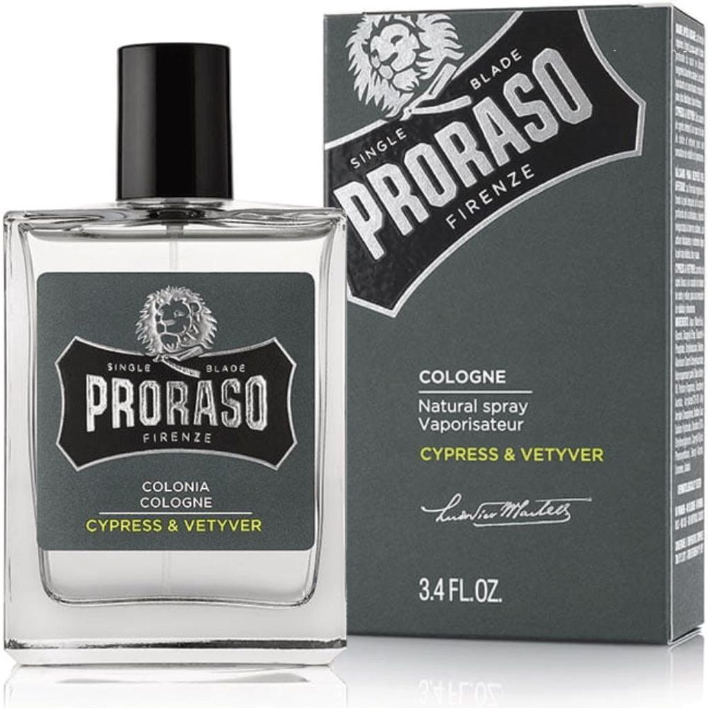 Proraso Cipres & Vetiver Cologne, eau de cologne, 100 ml Productafbeelding 