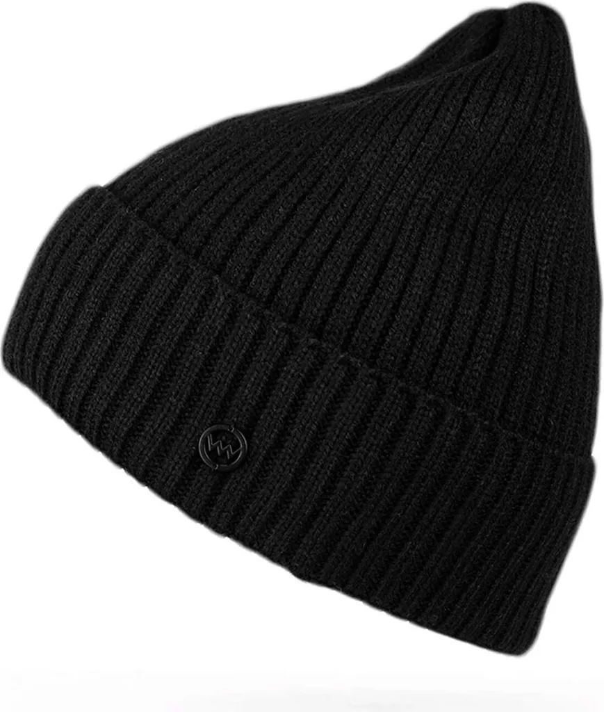 Vuch Rowdy Nero: Cappello Donna Invernale Universale con Logo in Metallo - 1