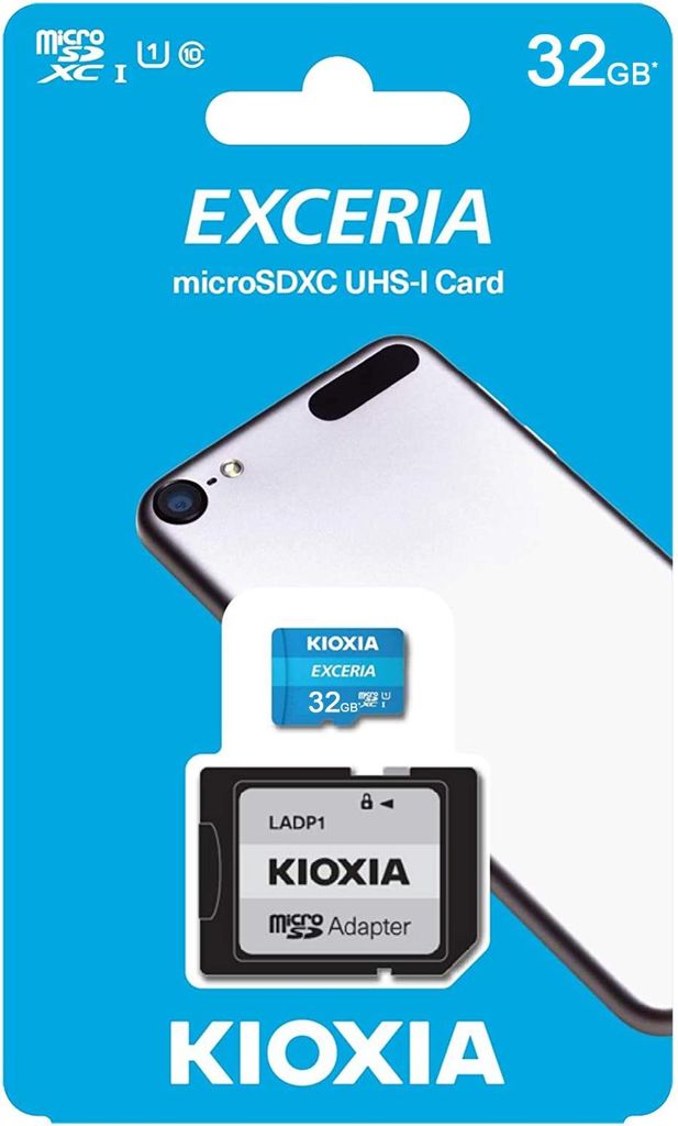 Karta pamięci microSD 32 GB UHS-I U1 Kioxia z adapterem Zdjęcie produktu 