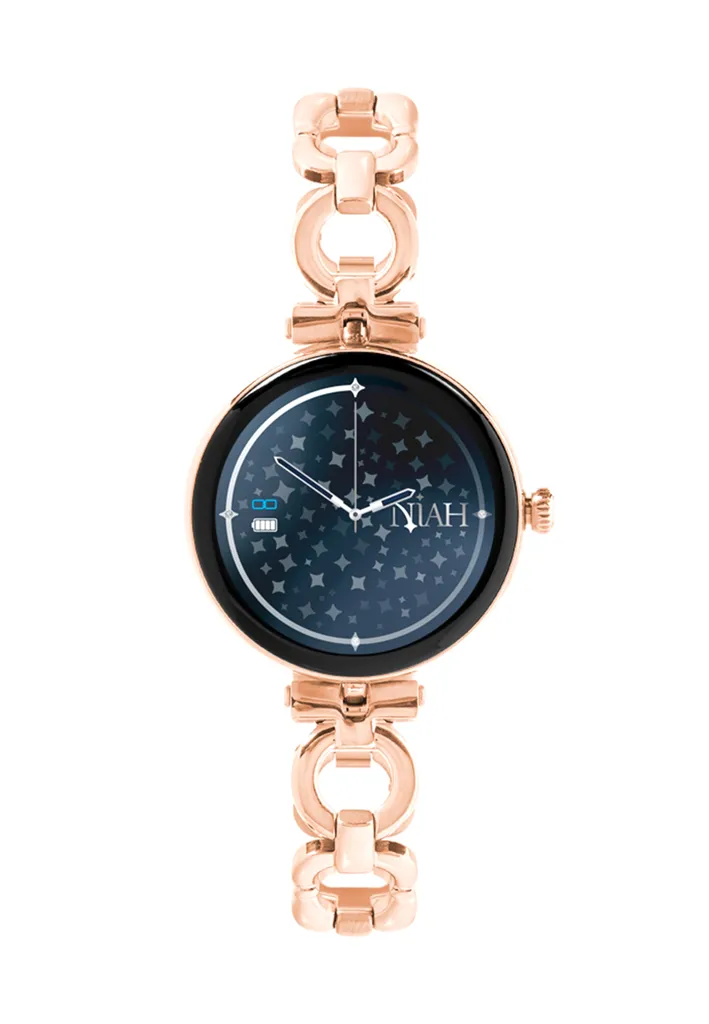 Smartwatch Niah Rosa Collection Lyra - Montre Connectée Femme Rose Doré