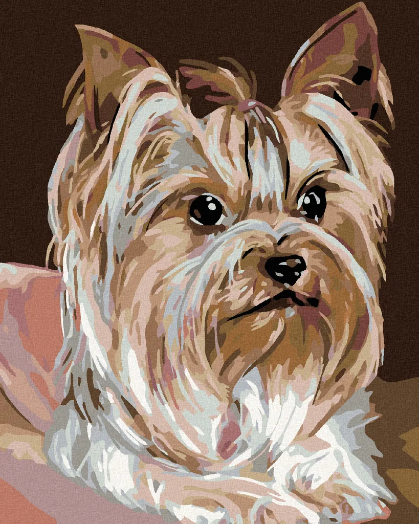 Diamond Painting Zuty Yorkshire Terrier 40x50 - Kit Completo Senza Telaio