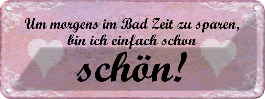 vianmo Blechschild 10x27 cm ich bin einfach schon Dekoration Spruch Zitat