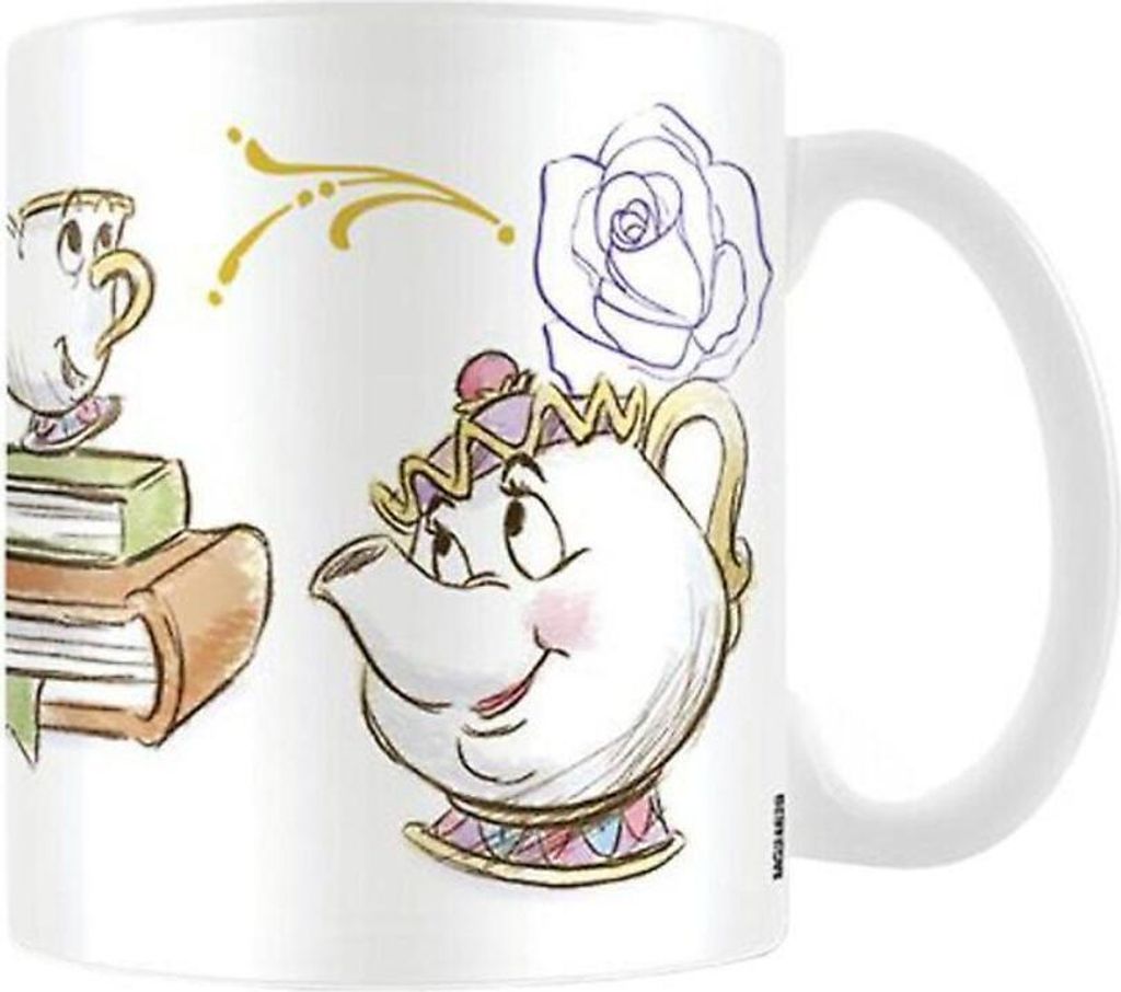 Beauty And The Beast - Kaffeebecher "Enchanted" PM1737 (Einheitsgröße) (Weiß/Flieder)