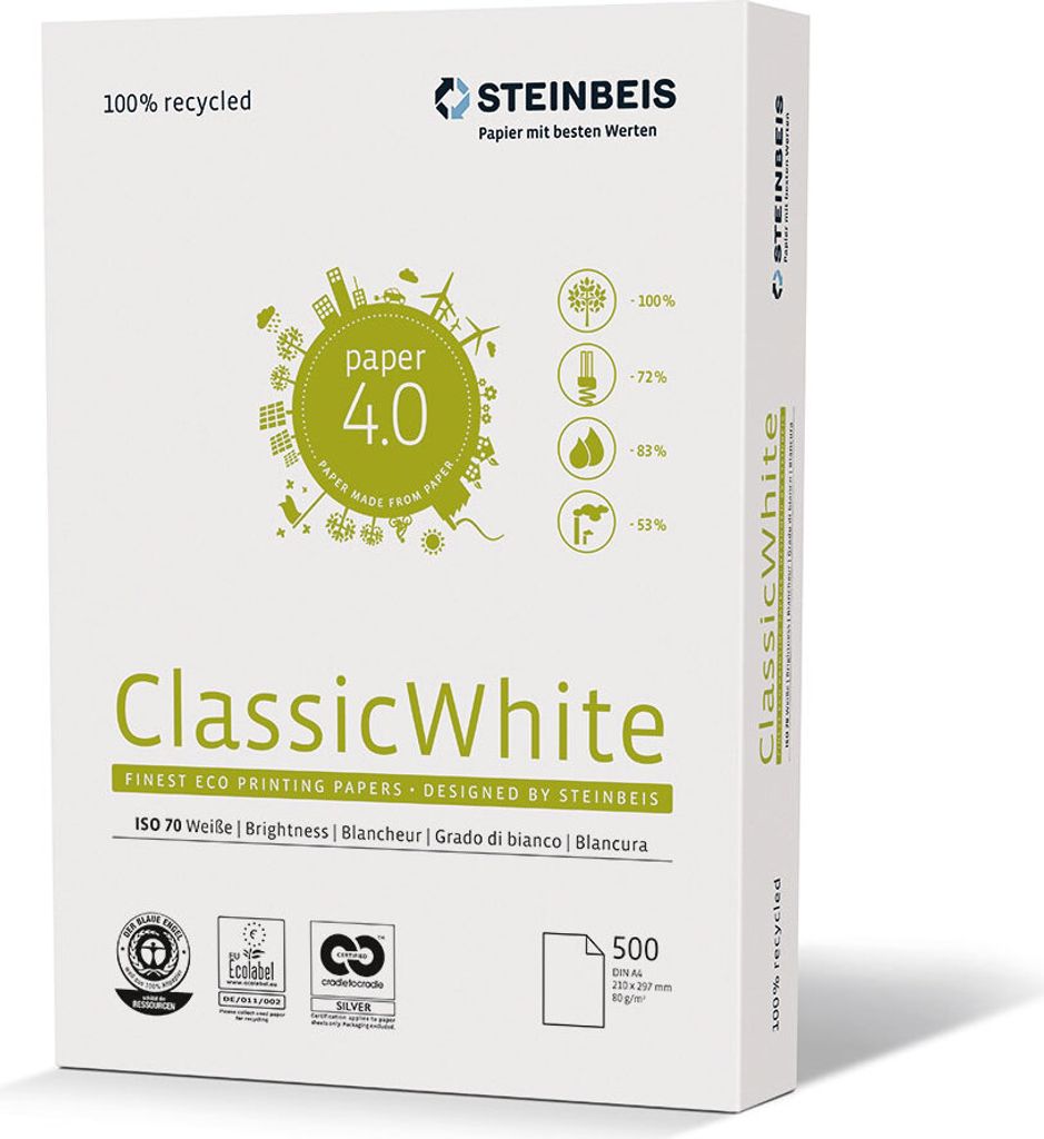 Steinbeis 5216 080 10 00 1 Cl- Assic White - A4, 80g, bílá, Obrázek produktu 