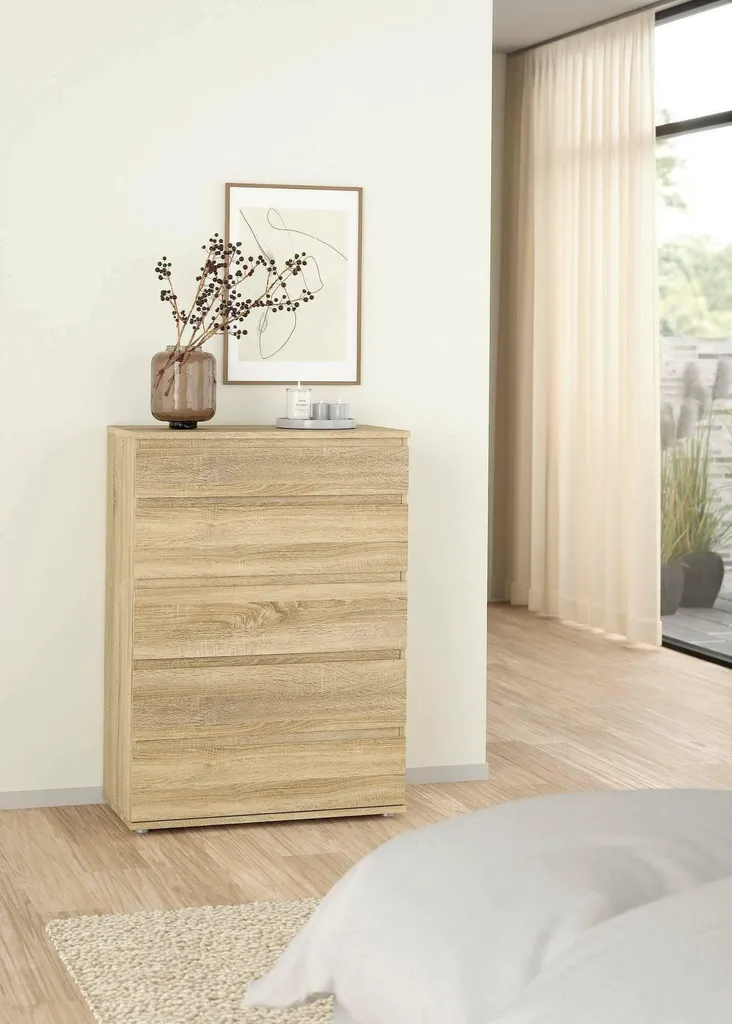 Commode NOVA Buffet Chêne structuré : Meuble de Rangement Chic et Robuste - 2