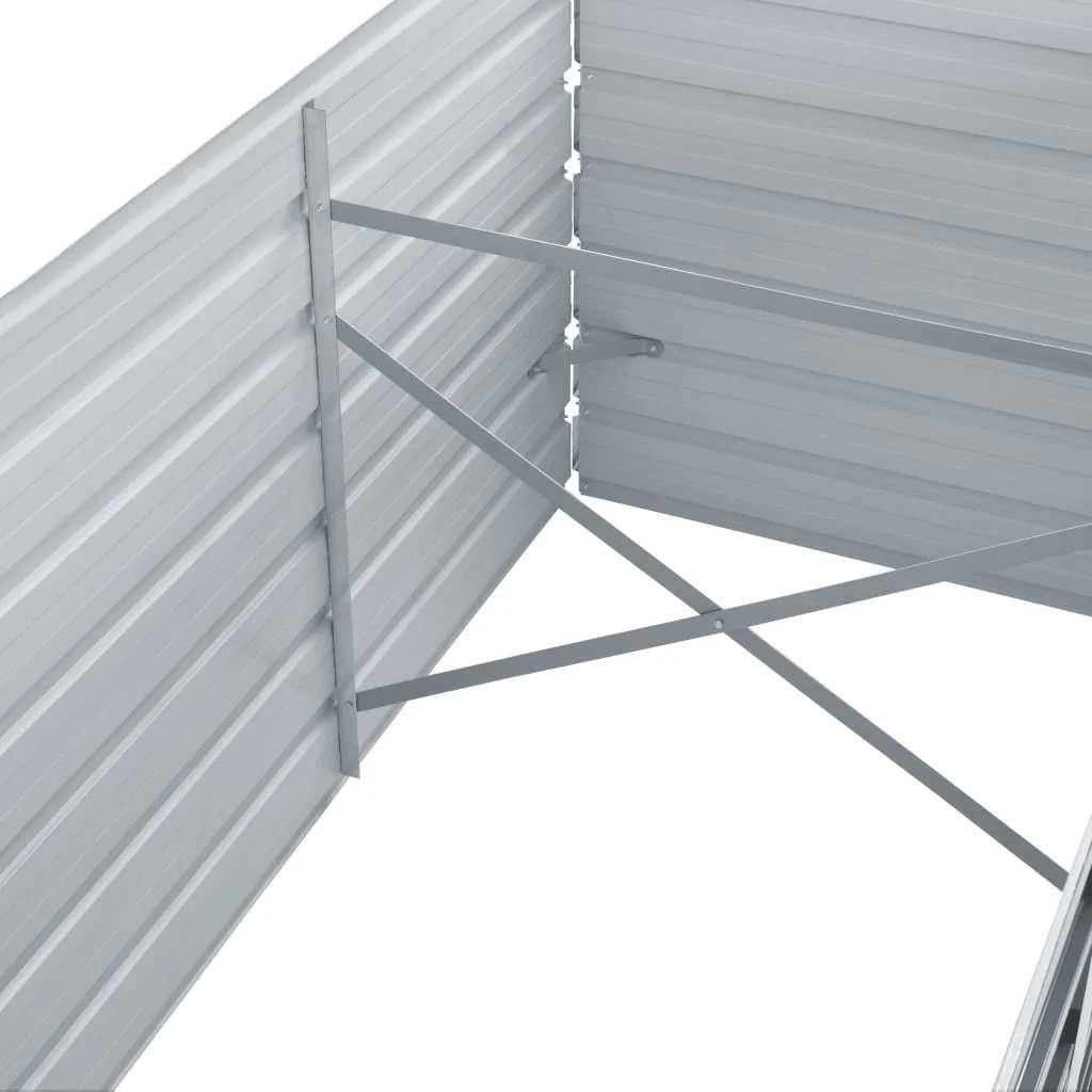 vidaXL Lit surélevé de jardin Acier galvanisé 240x80x45 cm Image du produit 
