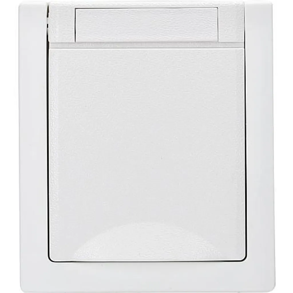 Prise de courant FR blanc - Réf 90591108-DE - Socle mural standard - 2