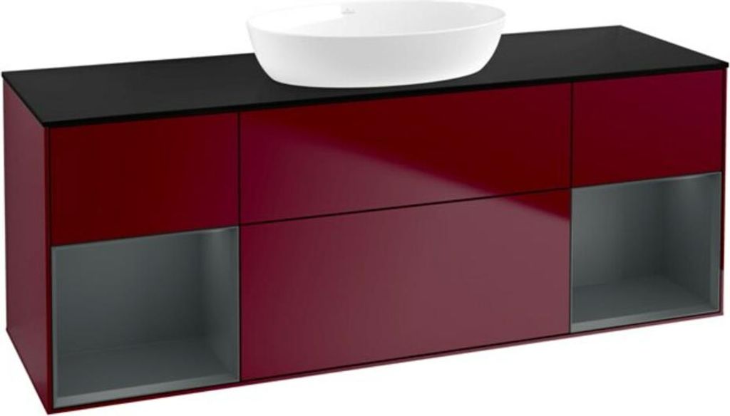 V&B Waschtischunterschrank Finion 160cm, Pl bla m, Reg md m Lac, Peo m